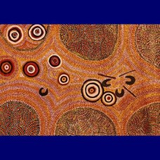 Aboriginal Art Canvas - Betty West-Size:88x130cm - H